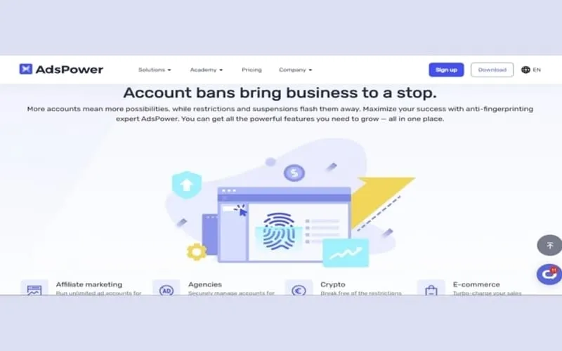 Giới hạn chế độ khi sử dụng AdsPower Browser